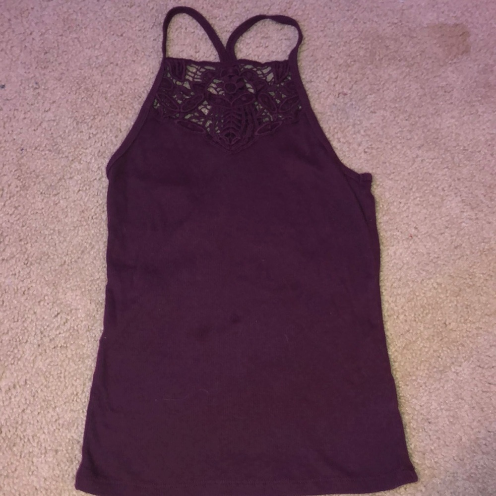 Maroon tank top. Worn once